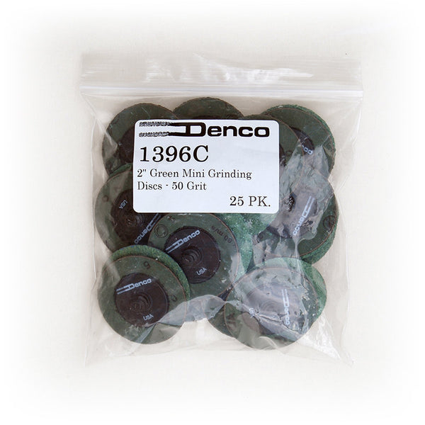 Denco 2" Green Mini Grinding Discs 25 Pack