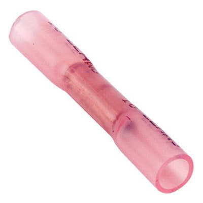 #20082 Heat Shrink 22-18 Pink Butt Connector 100 Pack
