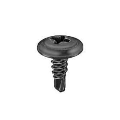 #15774B #8x1-2 Phil Wash Tek Screw Black Phosphate 100 Pack