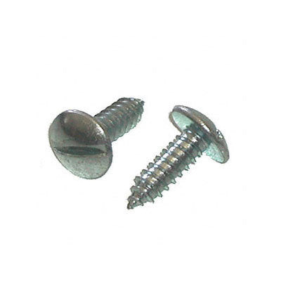 #9603B License Plate Screw #14x3-4 Slot Truss 100 Pack - DencoDistributing