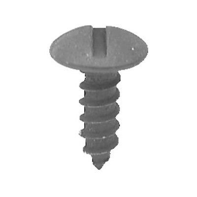 #16323 License Plate Screw Black #14x3-4 Slot Truss Head 100 Pack