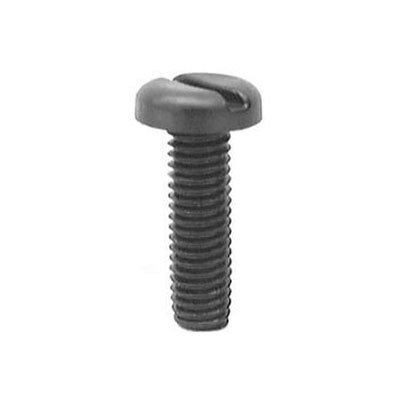 #AV17091 License Plate Screw Black Nylon 6x20mm Slot Pan Head 100 Pack