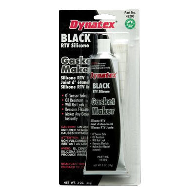 #49200 Dynatex Black RTV Silicone Gasket 3oz Tube
