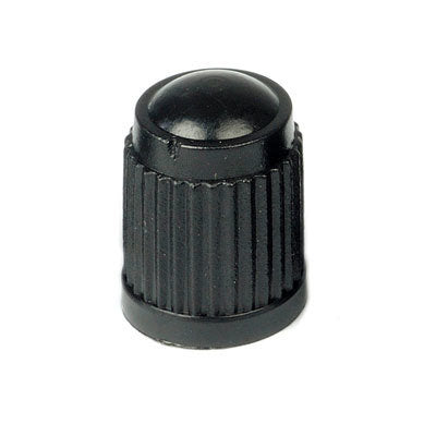 #17-492 Valve Cap Plastic Dome Black 100 Pack