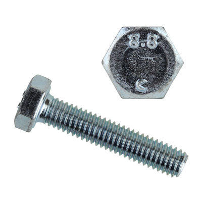 Metric Bolts Zinc M8 - 100 Pack - DencoDistributing