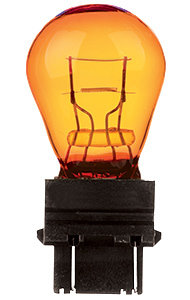 #3057NA Mini Bulb Wedge S-T S8 AMBER 10 Pack