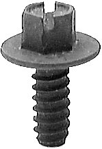 #AV16421 Slotted Hex Washer Head License Plate Screw #14 x 5-8" 50 Pack