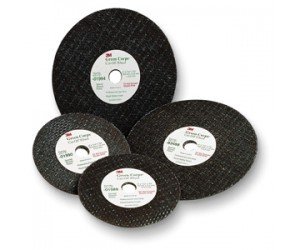 3M Green Corps Cut Off Wheels 3 x 1/32 x 3/8 - 3 x 3/16 x 3/8