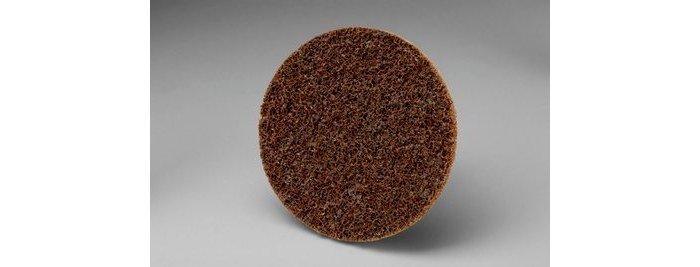 #07482 3M Scotch Brite Non Woven Aluminum Oxide Quick Change Coarse Brown 4" 10 Pack