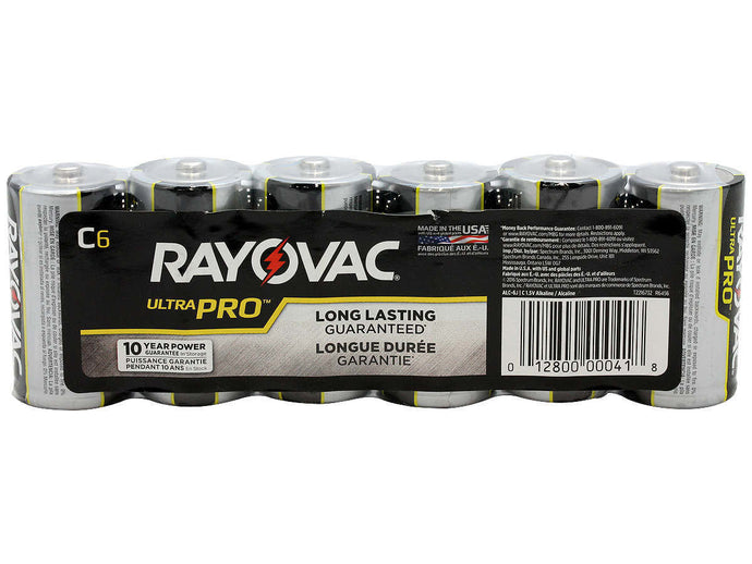 #C Rayovac C Batteries 6 Pack - DencoDistributing