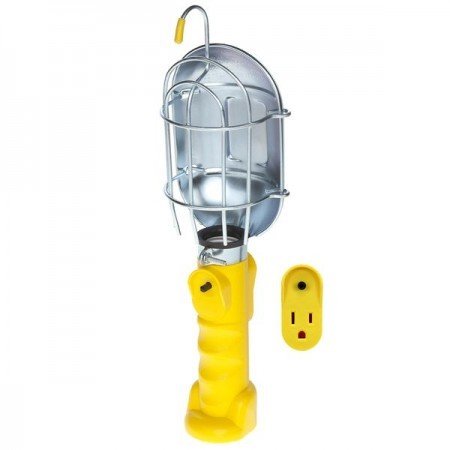 #SL-425A Incandescent Work Light w-Metal Guard & Single Outlet
