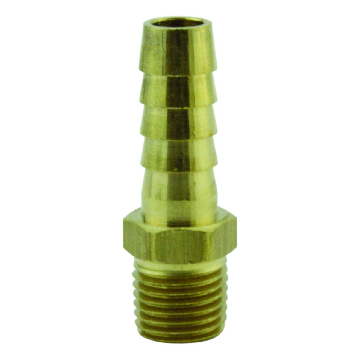 #602 1/4" MNPT 3/8" ID Hose End Fitting 10 Pack