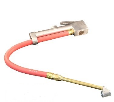 #S506 Original Dual Head Chuck Tire Inflator Gauge - 15" Hose
