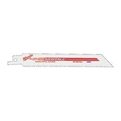 #48-00-5184  Sawzall Blades Milwaukee 18TPI 6" 5 Pack