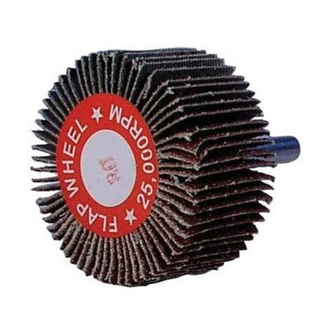 #13121 Flap Wheel 2" x 1" x 1-4" 80 Grit 5 Pack