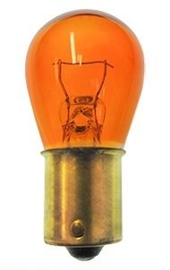#1156NAF Mini Bulb S8 SC BA15s 12.8V 2.10A 24CP AMBER 10 Pack