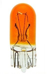 #0194AF Mini Bulb T-3 1-4 WEDGE (W2.1X9.5d) 14V .27A 1.5CP PAINTED AMBER GLASS 10 Pack