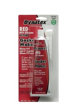 #49202 Dynatex Red RTV Silicone Gasket Maker - L-V 3OZ