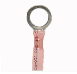 #40043 Heat Shrink 22-18 Red 3-8 Ring 100 Pack