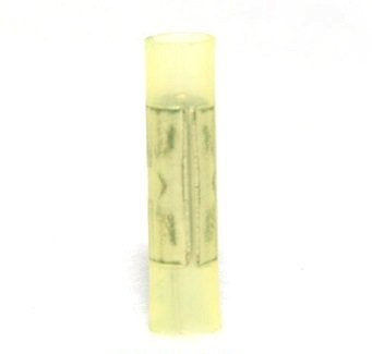 #20311 Nylon 12-10 Yellow Insulated Butt Connector 100 Pack