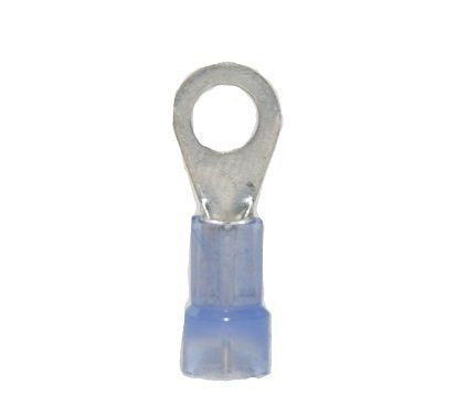 #50100N Nylon 16-14 #10 Blue Insulated Butt Ring 100 Pack
