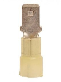#50186N Nylon 12-10 Yellow Insulated .250 MQC 100 Pack