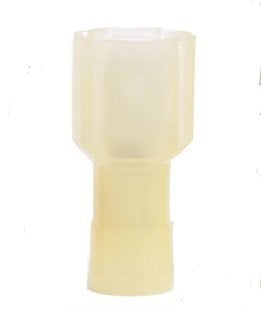 #50212 Nylon 12-10 Yellow Insulated F-I .250 MQC 100 Pack