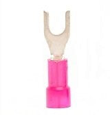 #50050N Nylon 22-18 Insulated Red #6 Spade 100 Pack