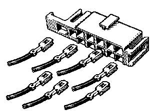 #AV17684 Ignition Switch Harness Connector Ford