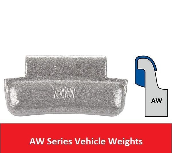 AW Series Lead Clip On Wheel Weights 0.25 - 3.00 OZ - DencoDistributing