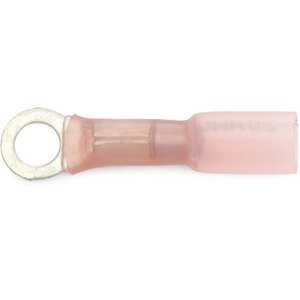 #60040 Self Solder Red Ring Terminal 22-16 1-4" 100 Pack - DencoDistributing