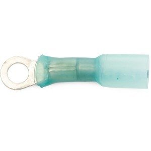 #60090 Self Solder Blue Ring Terminal #8 16-14 100 Pack