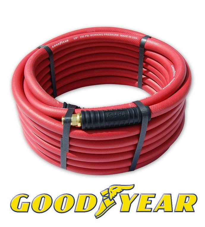 #88100 Good Year Red Rubber Air Hose 50' - DencoDistributing