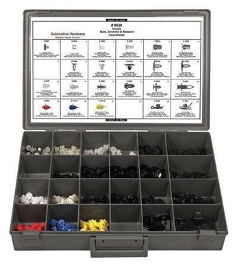 #8639 Nut, Grommet and Retainer Assortment 430 Piece - DencoDistributing