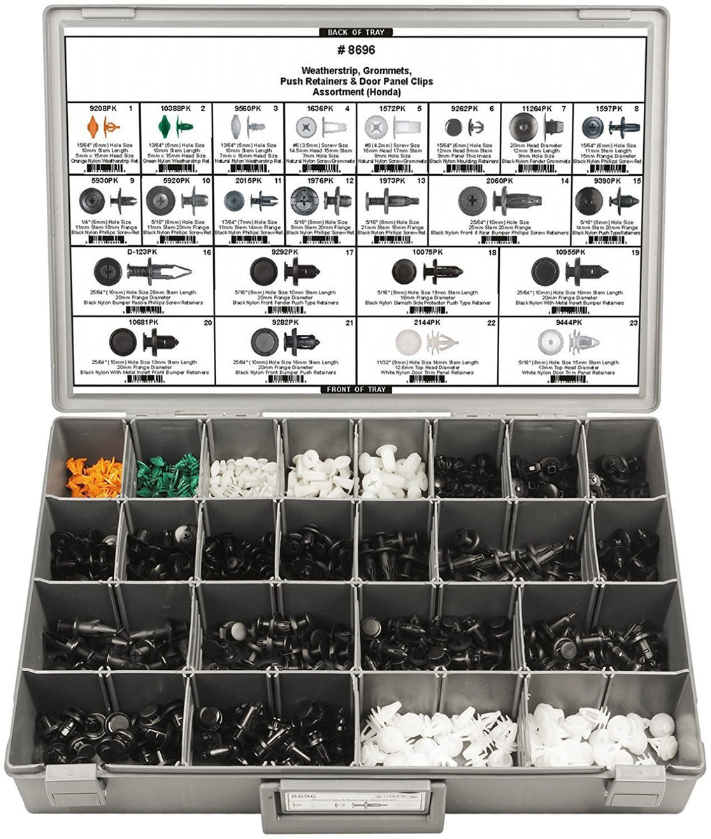 #8696 Honda Replacement Push Retainer Assortment 575 Piece - DencoDistributing