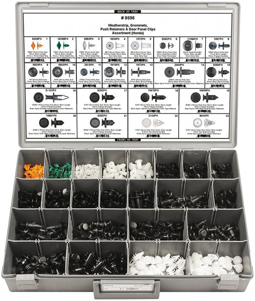 #8696 Honda Replacement Push Retainer Assortment 575 Piece - DencoDistributing