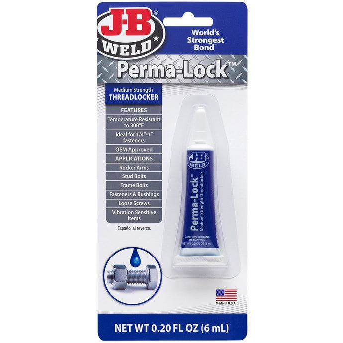#24206 JB Weld Perma-Lock Blue Threadlocker  .2 Oz. 6/Case