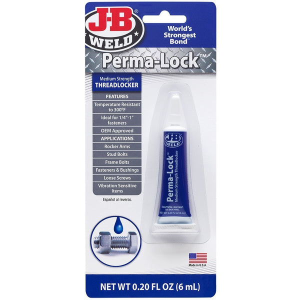 #24206 JB Weld Perma-Lock Blue Threadlocker  .2 Oz. 6/Case