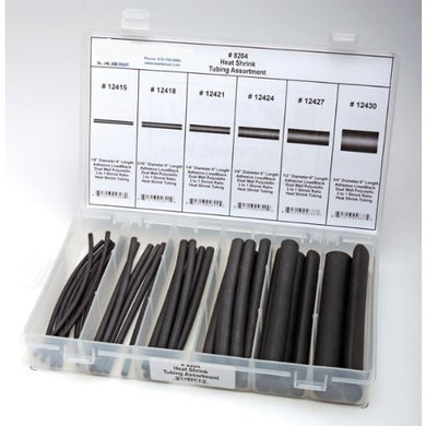 #8204 Black Replacement Heat Shrink Tube Assortment - DencoDistributing