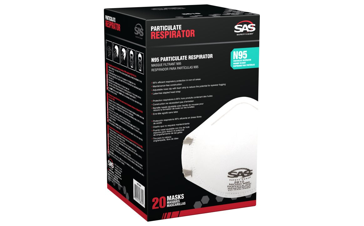 #8610 N95 Respirator Mask 20/Box