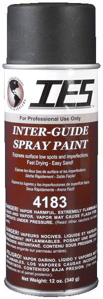 #4183 IES Inter-Guide Spray Paint Black 16 OZ. Aerosol 4 Pack