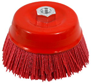 #7046 IES 6" Abrasive Filament Cup Brush