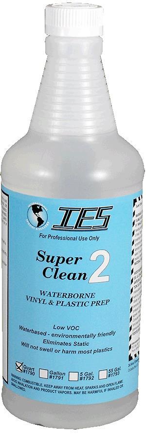 #1790 IES SUPER CLEAN 2 VINYL-PLASTIC PREP QT 3 Pack