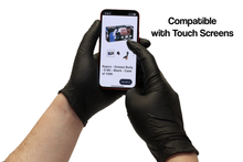 Load image into Gallery viewer, #12000 Denco Black GripTensity Commercial Grade Nitrile Gloves - DIAMOND - 7MIL
