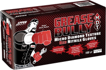 Load image into Gallery viewer, RED Grease Bully - 7 Mil - Micro Diamond Texture Nitrile Gloves

