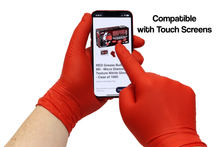 Load image into Gallery viewer, Eppco Grease Bully 7 Mil - Red Micro Diamond Texture Gloves
