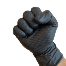 Load image into Gallery viewer, #12000 Denco Black GripTensity Commercial Grade Nitrile Gloves - DIAMOND - 7MIL
