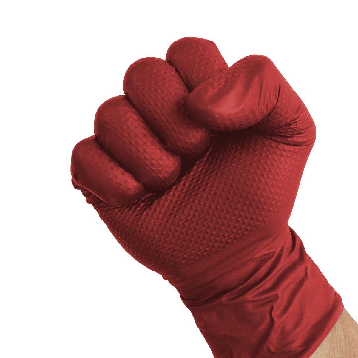 Eppco Grease Bully 7 Mil - Red Micro Diamond Texture Gloves